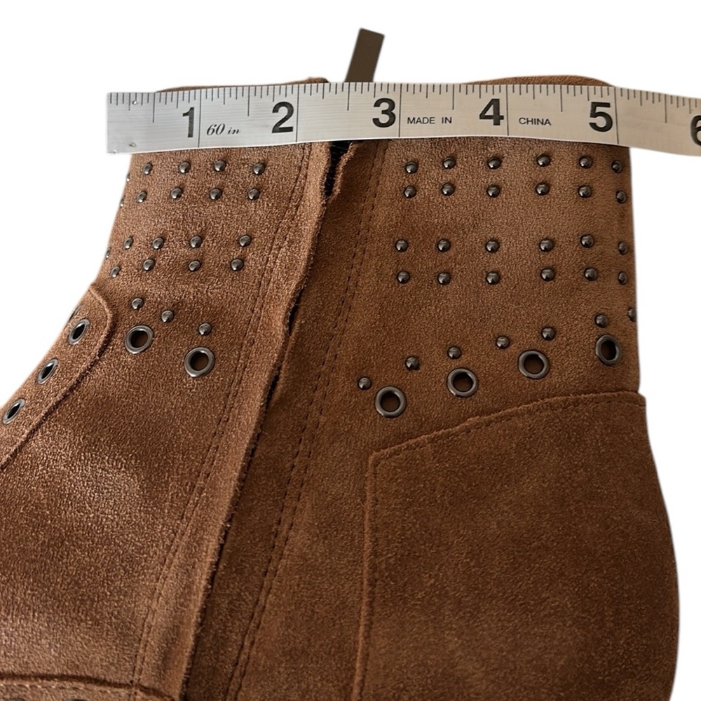 French Connection The Charlene NWT, Ankle boots, Suede,studding/metal ey… - Picture 10 of 11